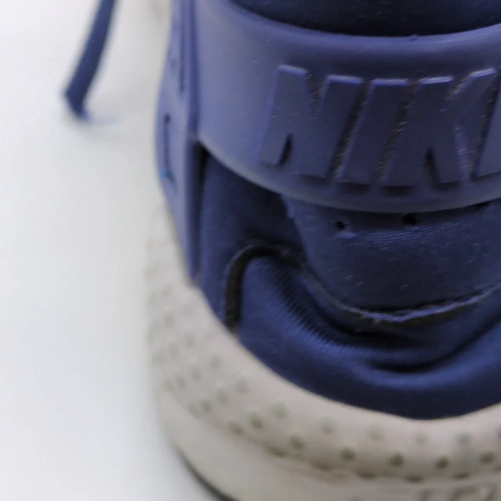 Nike Air Huarache Shoes Womens Blue 7.5 Running Sneakers‎ Heel Support Athletic
